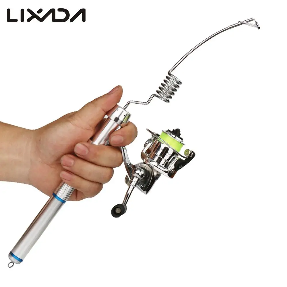 Lixada 38CM Pocket Fishing Rod Reel Combo Ultrashort Rock Sea Fishing