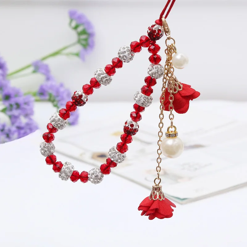 

Bling Glitter Chain Tassels Bracelet Hot Korean Version DIY Bracelet, Mobile Phone Accessories For iPhone X 8 7 6 Plus Samsung
