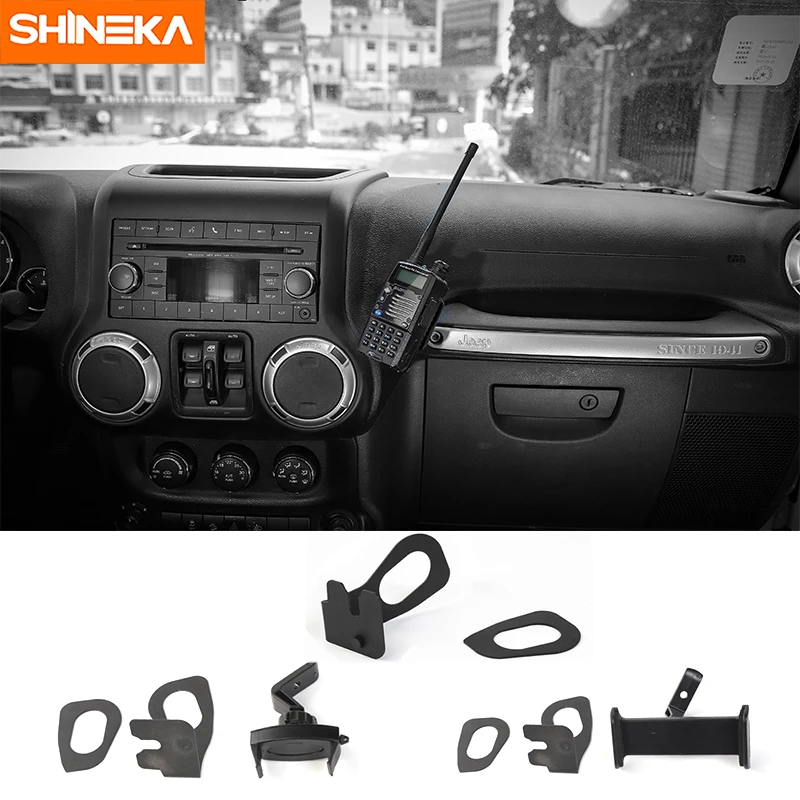 Автомобильный кронштейн SHINEKA для GPS Jeep Wrangler JK внутренняя связь держатель телефона