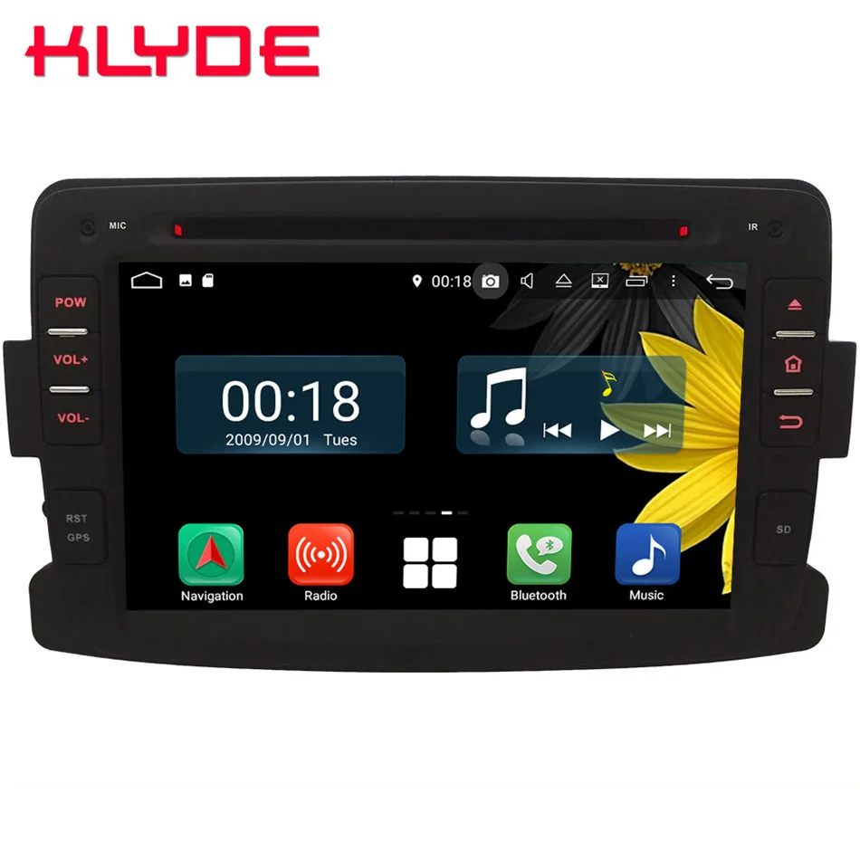 Cheap 7" Octa Core 4G Android 8.1 4GB RAM 64GB ROM Car DVD Player Radio GPS Glonass For Renault Dacia Sandero Duster Lada Xray Logan 2 0