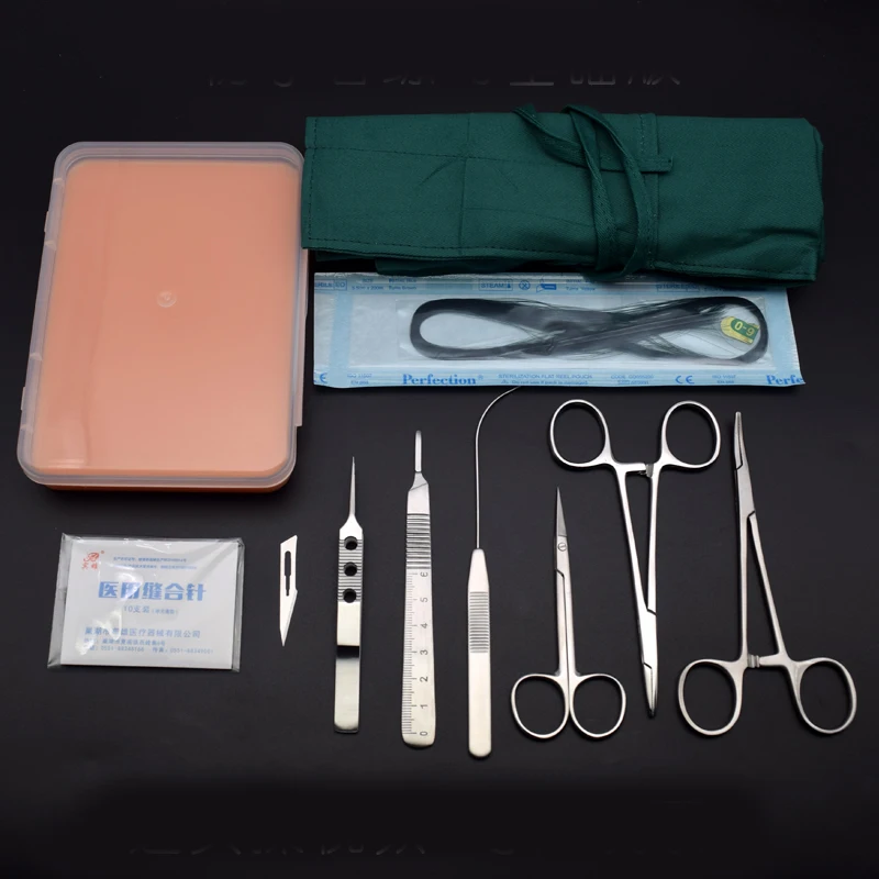 

medical student training equipment Double eyelid surgical suture training practice tools with skin model