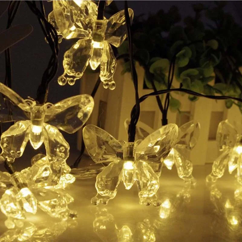 Наружное освещение Красочные украшения Бабочка Luz гирлянда водонепроницаемый