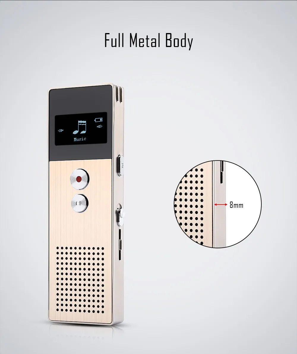 MP3 Player Original BENJIE C6 S HiFi MP3 Player 8GB FM Radio MP3 Music Player External Speaker Voice Recorder sandisk mp3 player