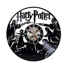 Harry Potter Decor Vinyl Record Clock Home Design Room Art LED with 7colors