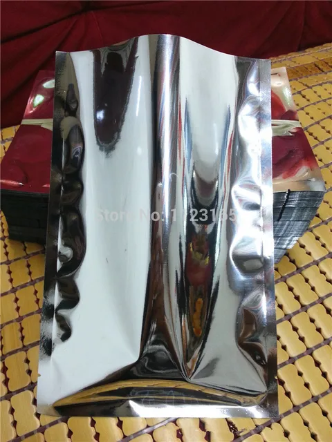 100 X Ping Pocket 24x37cm Silver Plating Aluminum Foil Bag Heat Seal 100 X Ping Pocket 24x37cm Silver Plating Aluminum Foil Bag Heat Seal Aluminized Plastic Mylar