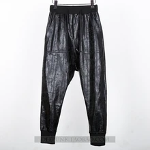 Мужская одежда индивидуальная GD волосы стилист эластичный пояс личности модные повседневные обтягивающие брюки размера плюс костюмы