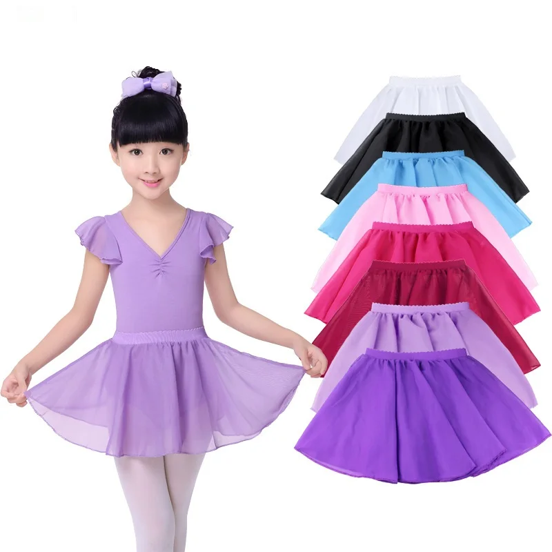 Children's Ballet Dancing Skirt Girls Costumes Chiffon Ribbon Apron Half-length Princess D0763 | Тематическая одежда и