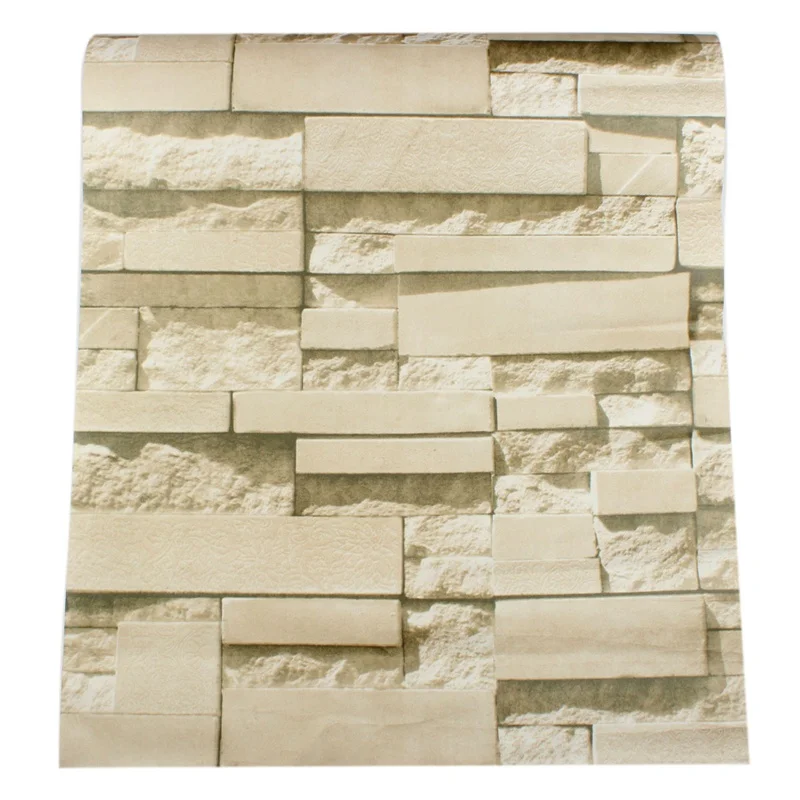 10mx0.53m PVC Modern Stone Brick 3D Wallpaper DIY Living Room Bedroom Mural Roll Wall Background Decor Drop ship 10mx0.53m PVC Modern Stone Brick 3D Wallpaper DIY Living Room Bedroom Mural Roll Wall Background Decor Drop ship