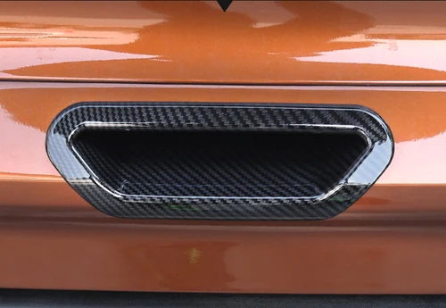 Автомобиль задней двери ручки чаши Крышка Стикеры внешние аксессуары для украшения автомобиля-Стайлинг для Ford Kuga Escape 2013 - Цвет: Carbon Fiber