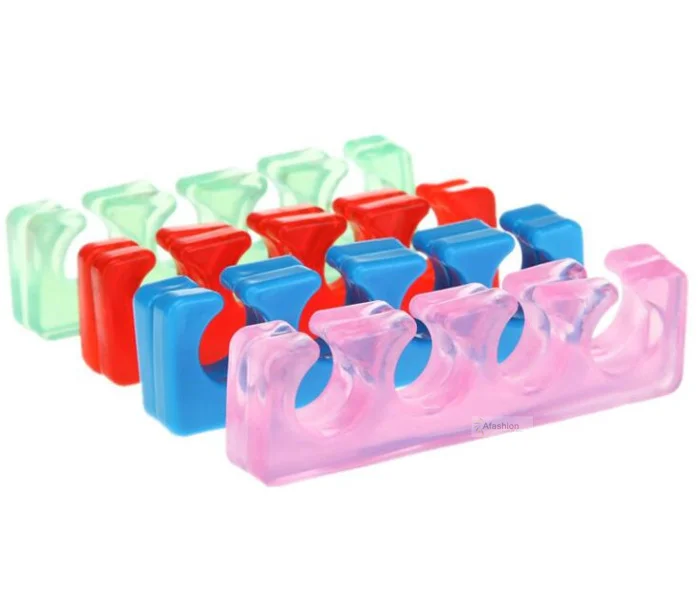 

2pcs Silicone Nail Toe Separator Soft Form Finger Gel Polish Spacer Manicure Pedicure Flexible Hand Foot tools