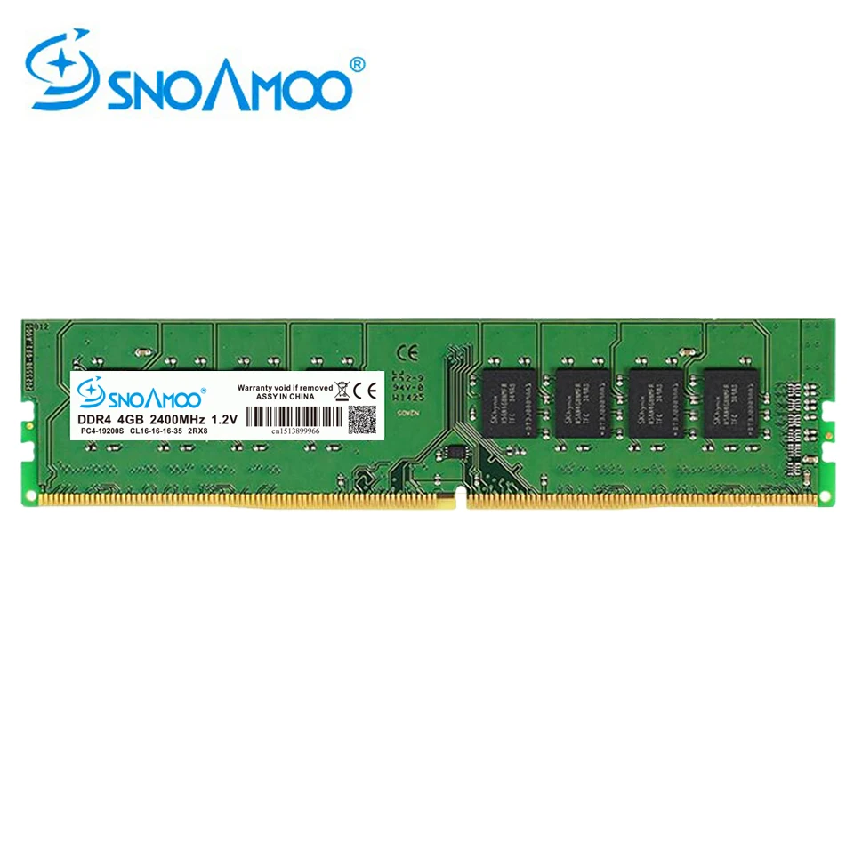 SNOAMOO настольный ПК DDR4 8 Гб 2133-2400 МГц CL15 PC4-17000S 1,2 в 2Rx8 288-Pin DIMM для Intel компьютер RAMs пожизненная Гарантия