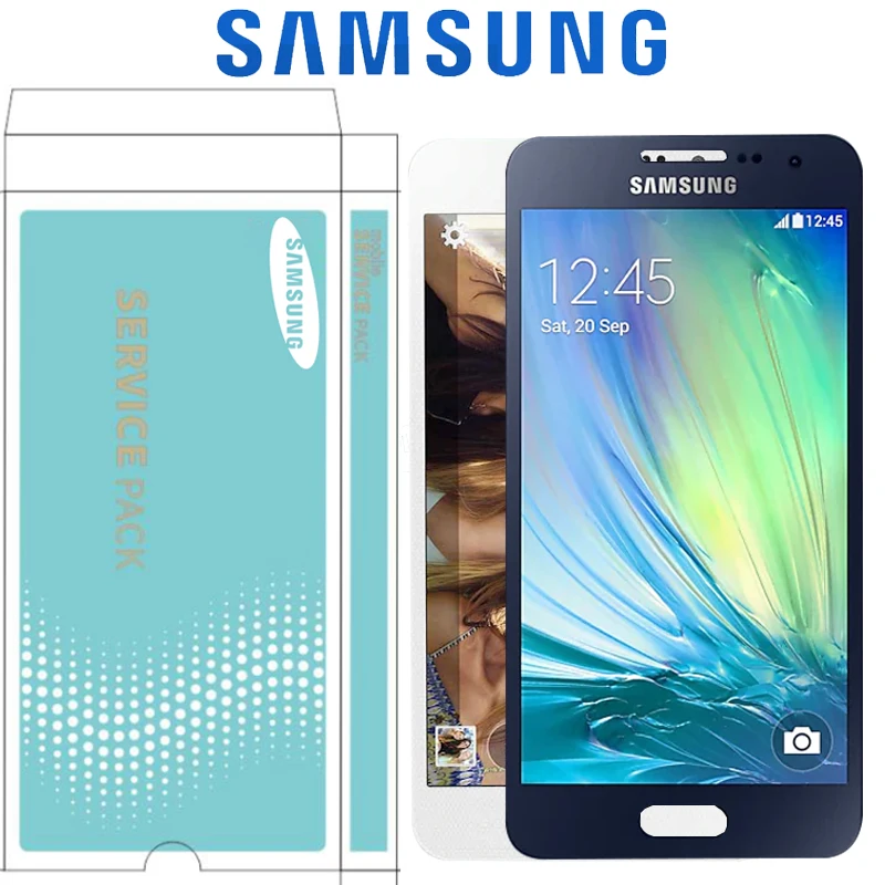 Оригинальный ЖК-дисплей 4 5 дюйма для SAMSUNG Galaxy A3 2015 сенсорный экран с цифровым