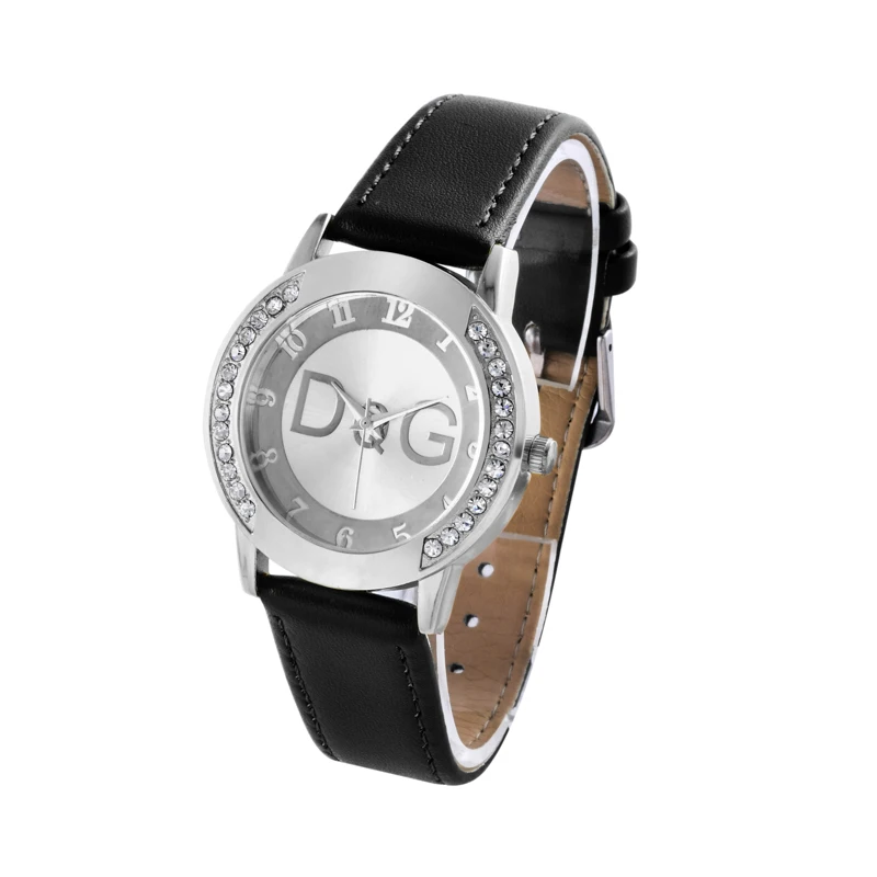 

Reloj Mujer Fashion Rhinestone Quartz Watch Women Top Brand Bear Watches Ladies Square Leather Strap Wristwatch Relogio Feminino