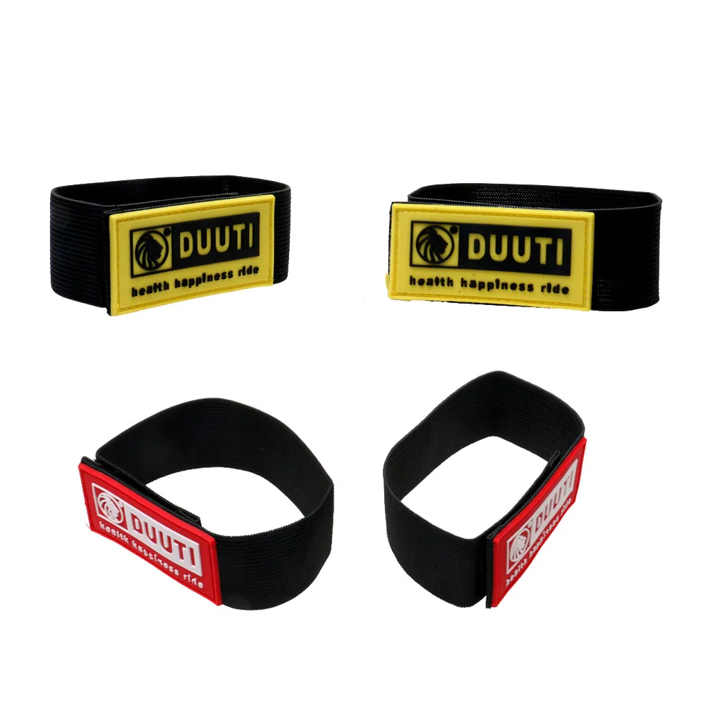2 Pairs Elastic Bicycle Bike Leg Pants Band Belt Safety Bind Pant Leg Bands Clip Strap Rubber Strap Bandage Gaiter   