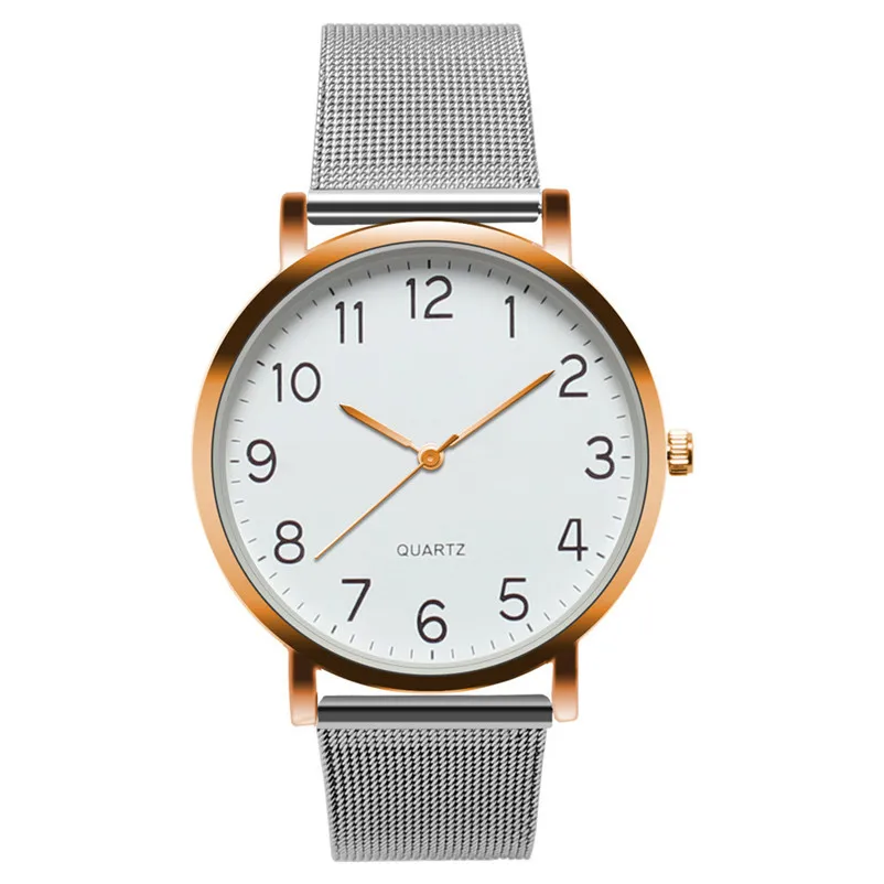 2018 Luxury Fashion Men Watch Women Watches Unisex Steel Strip Analog Alloy Quartz Wrist Watch clock Relogio masculino A09#N (6)