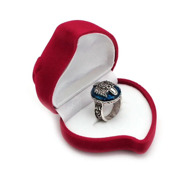Romantic Red Love Heart Velvet Ring Box Wedding Engagement Ring Case Display Box Romantic Red Love Heart Velvet Ring Box Wedding Engagement Ring Case Display Box