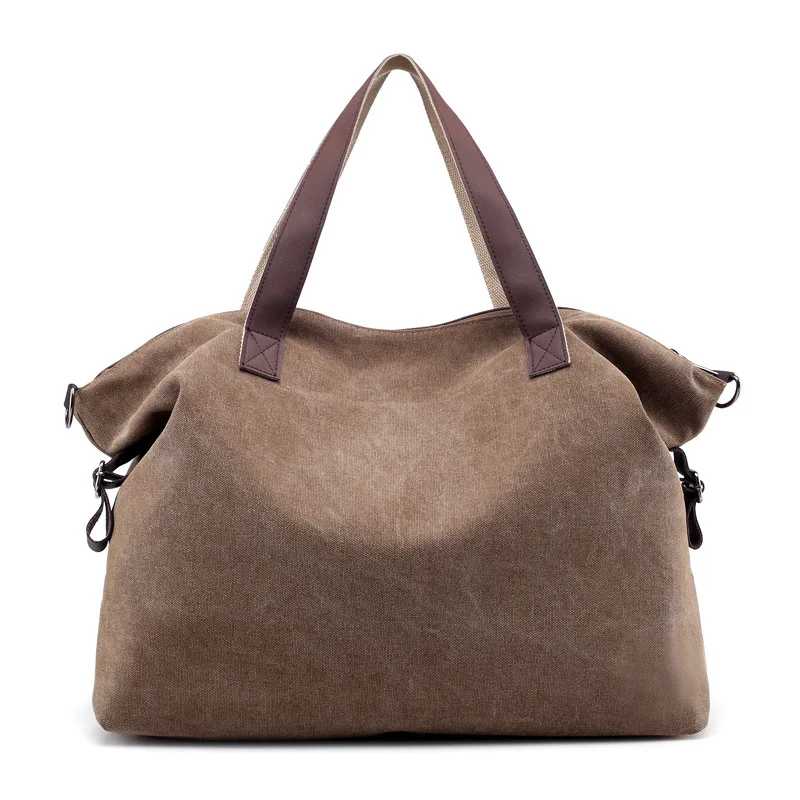 Women Canvas Handbags High Quality Female Single Shoulder Bags Crossbody Bag Vintage Solid Multi-pocket Lady Totes Bolsas SS7376 (24)