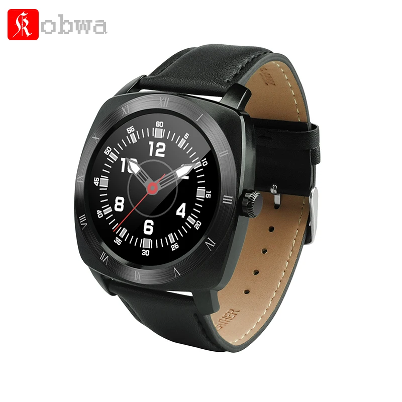 

DM88 Smart Watch Round Display Leather Strap Bluetooth Smartwatch Support Heart Rate Monitor For IOS Android Smartphone p0.2