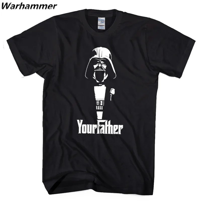 

Warhammer New Starwars Design Tshirt Men Print Darth Vader Your Father Tee Shirt Homme Oneck Short Sleeve Cotton EU Size T-shirt