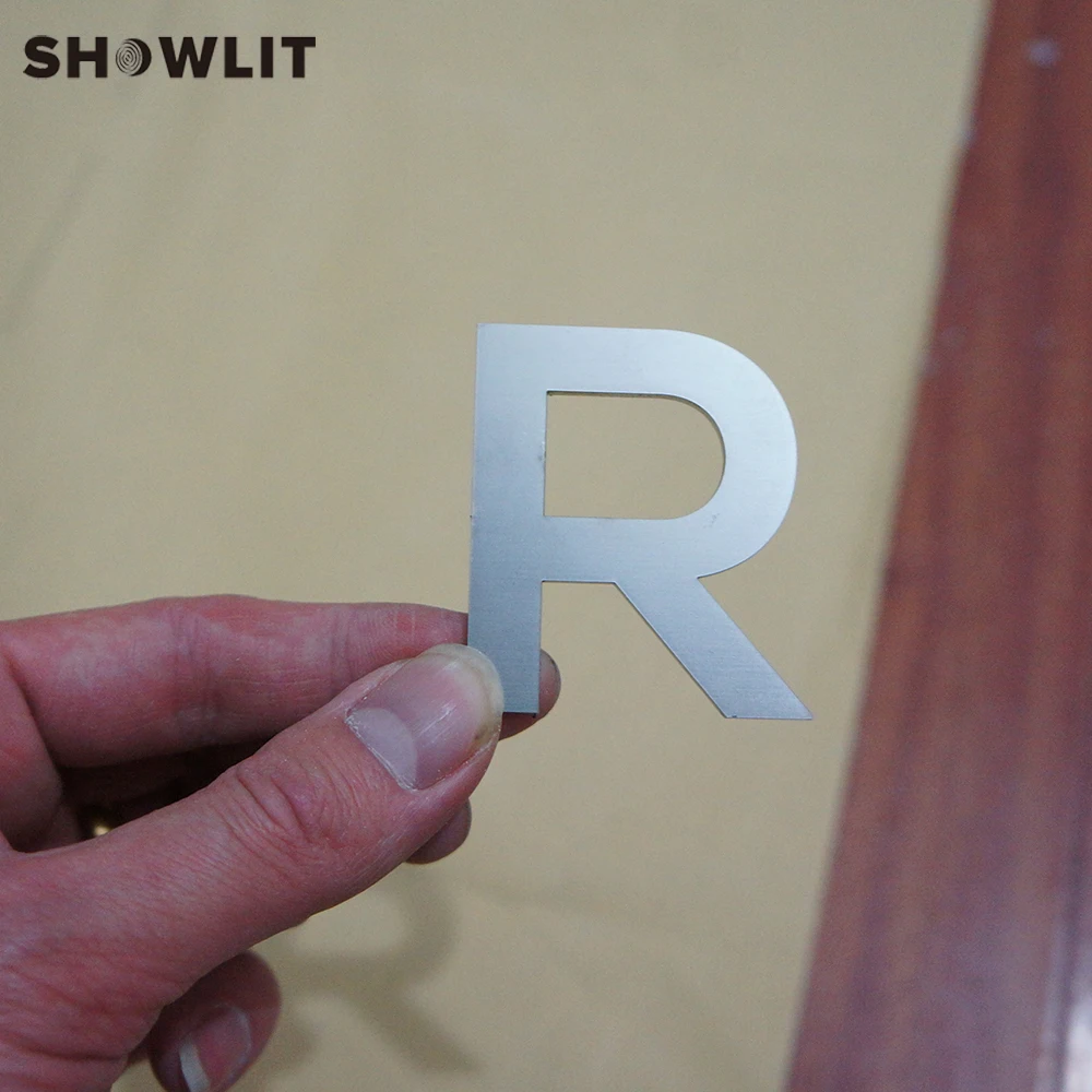 Steel Cutting Number Stickers Home Decorative