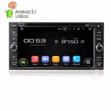 Android 5.1 Pirulito Quad core 2din Carro DVD Player De Vídeo unidade central autoradio GPS navi para Toyota Corolla universal EX Camry RAV4