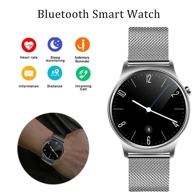 Bluetooth GW01 Смарт часы 2018 человек ips экран Montre подключения трекер спортивные фитнес
