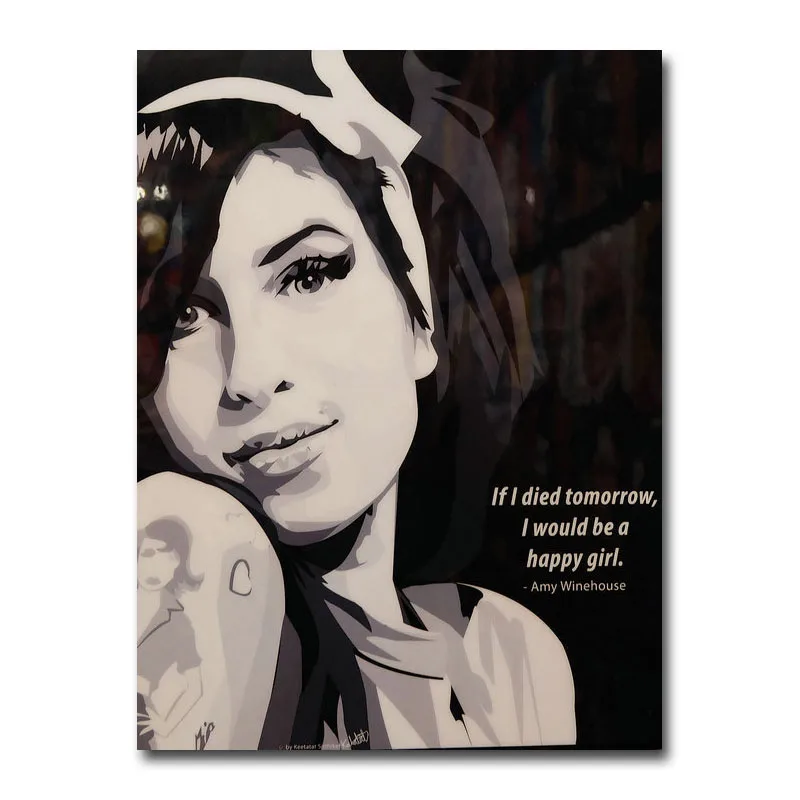 

Art Silk Or Canvas Print Amy Winehouse Music Singer Poster 13x18 24x32 inch For Room Decor Decoration-012
