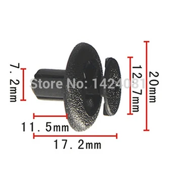 

20x Nylon Fastener Rivet Push-Type Retainer Clip(20x11.3x7mm) 90467-07138 9046707138
