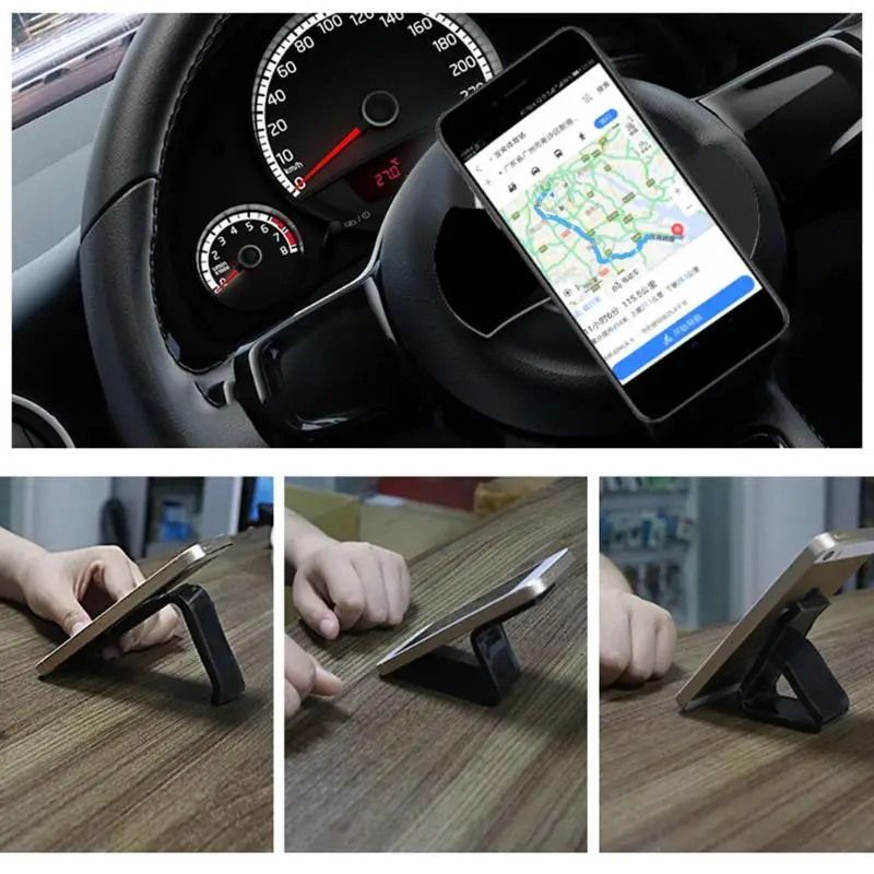 

2pcs Foldable Universal Car Anti Slip Mat Reuseable Phone Holders Nano Rubber Bracket Auto Stretchable Non-slip Pad Accessories