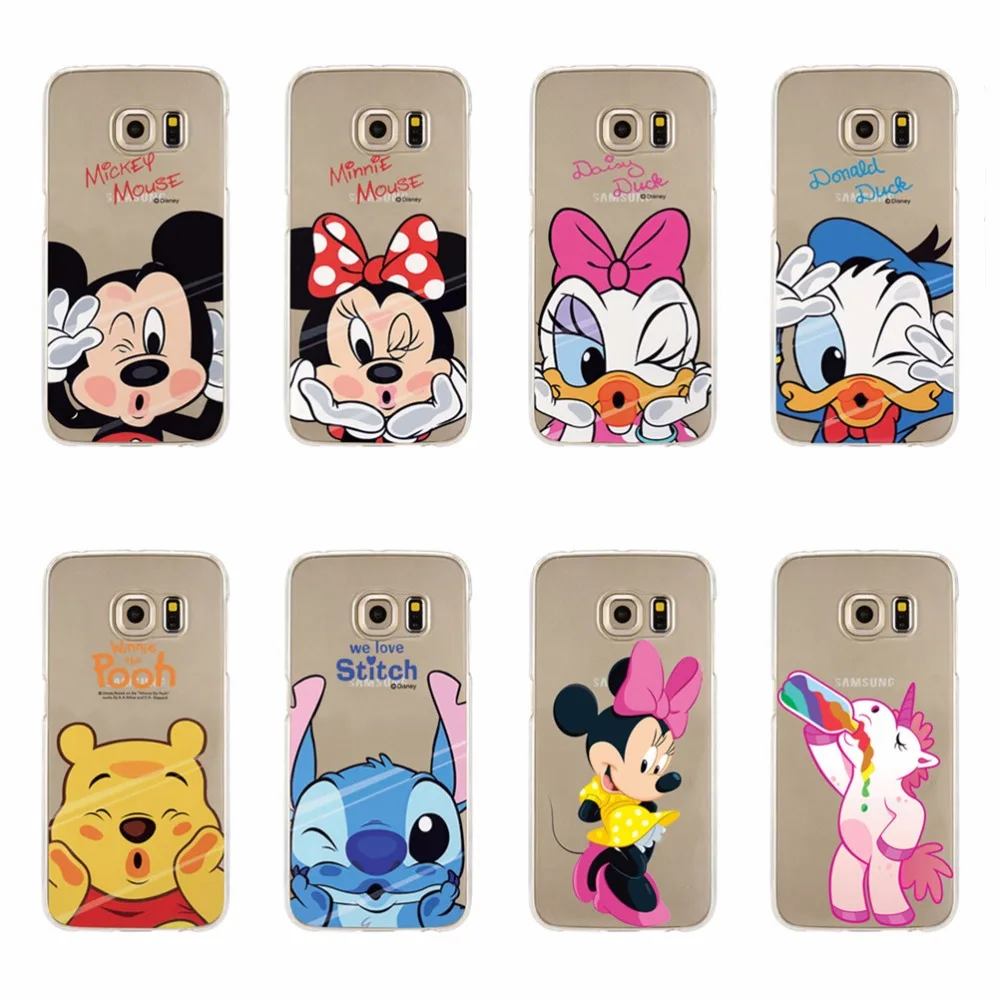Mickey Minnie Donald Daisy Duck Pooh Cartoon Case Covers For Samsung Galaxy C5 C7 A3 A5 A7 J1 J5 J7 2016 Version Soft TPU Shell
