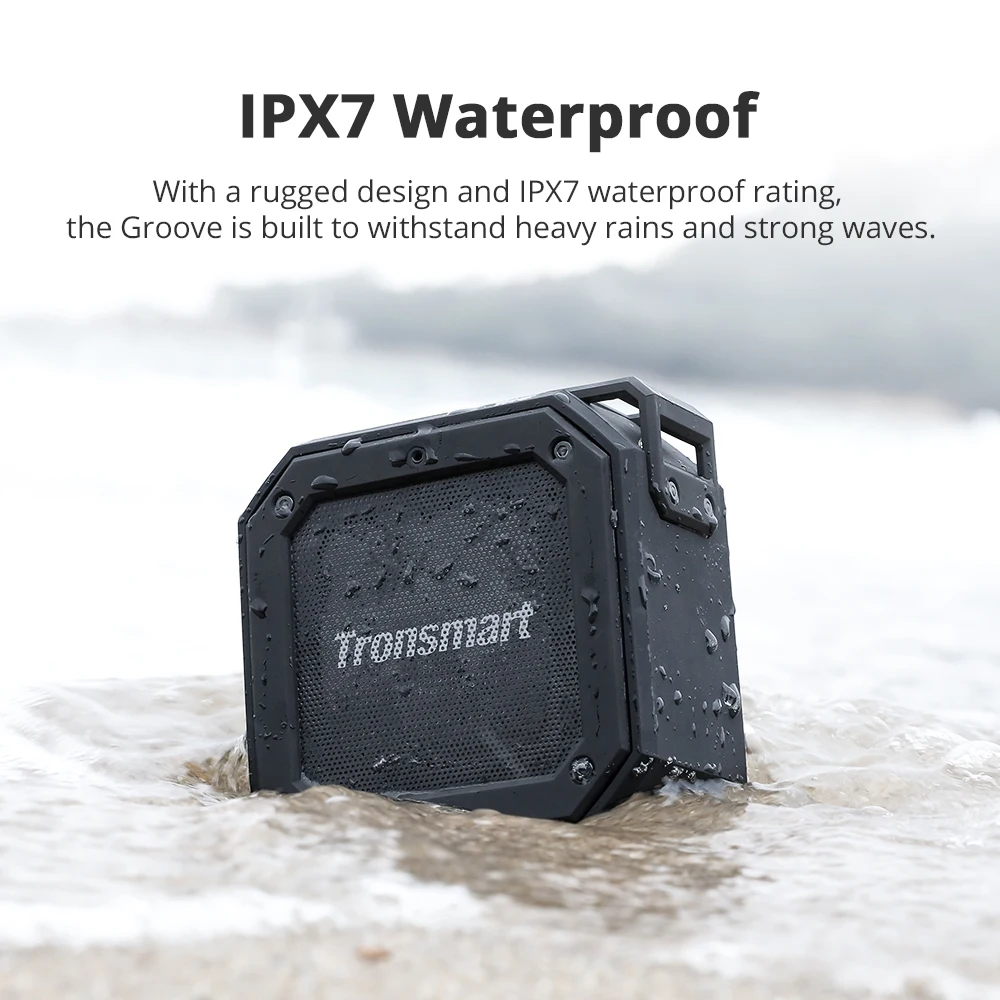 Tronsmart Element Groove (Force Mini) Bluetooth Колонка IPX7 Водонепроницаемая 24 часа воспроизведения