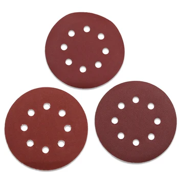 

20pcs 5 Inch 125mm Self-Adhesive Flocking Round Sandpaper Disk Sand Sheets Metal Polishing Grinding Sanding Tool