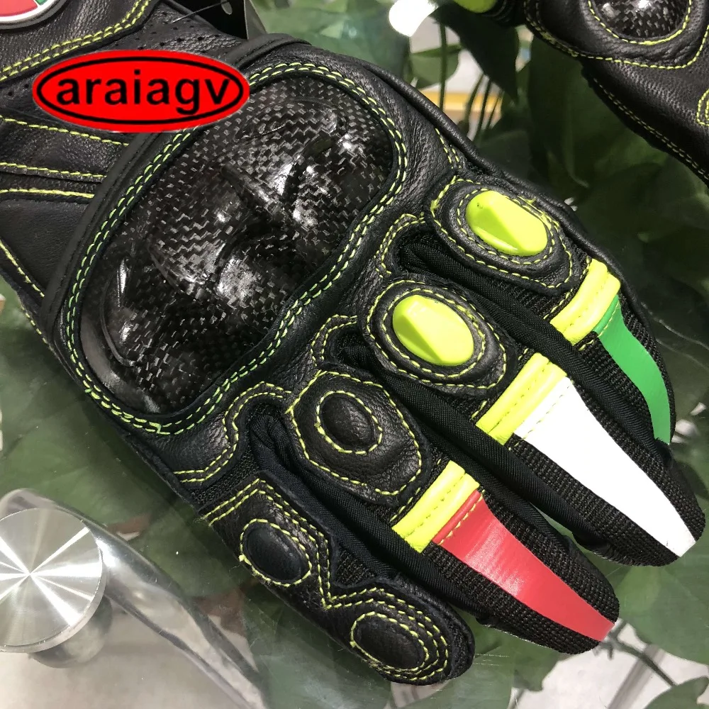 araiagv A1805 mesh leather protector glove  neon 3