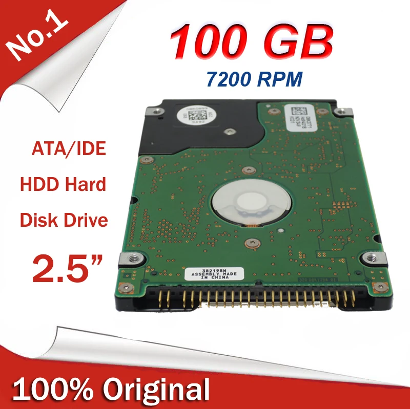 2.5 inch Laptop Notebook ATA IDE 100gb Hard Drive HDD 7200 RPM 8MB