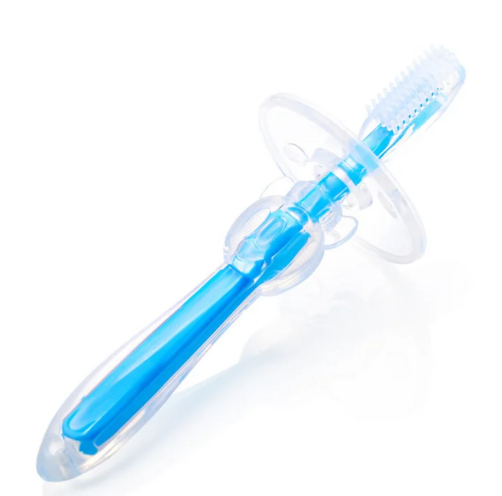 Красочный мягкий силиконовый Прорезыватель для обучения детей, зубные щетки для детей, зубная щетка, набор инструментов для ухода за полостью рта