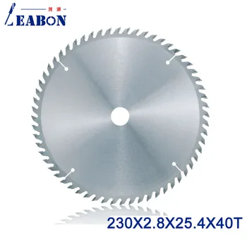 

LEABON 230mm 40 Teeth Alloy Steel Circular Saw Blade 230x40Tx2.8x25.4mm Cutting Blade Wood Saw Blade