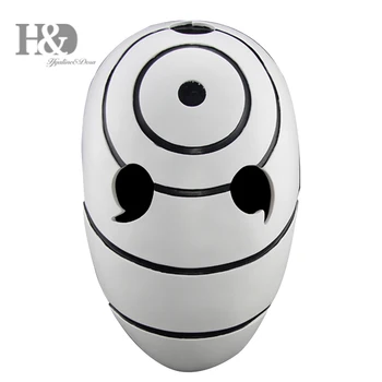 

H&D Resin Tobi Obito Naruto Uchiha Mask Halloween Collector Masks Masquerade Ball Face Mask Adult Party Cosplay Props