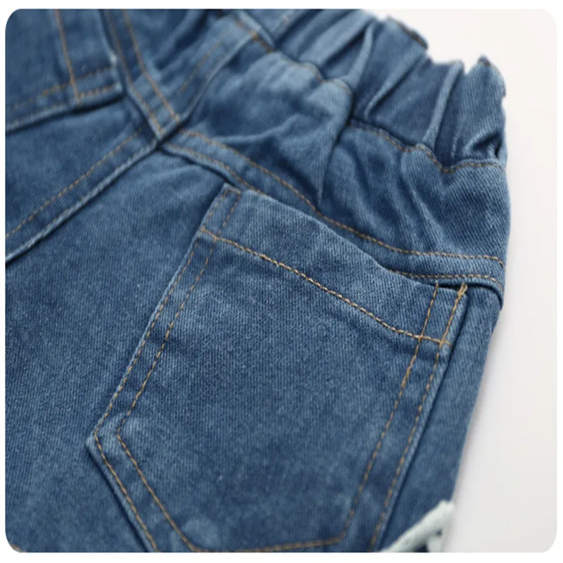 Летние кружевные джинсовые короткие штаны для маленьких девочек Лидер продаж, повседневные хлопковые детские штаны модная детская Одежда для пляжа