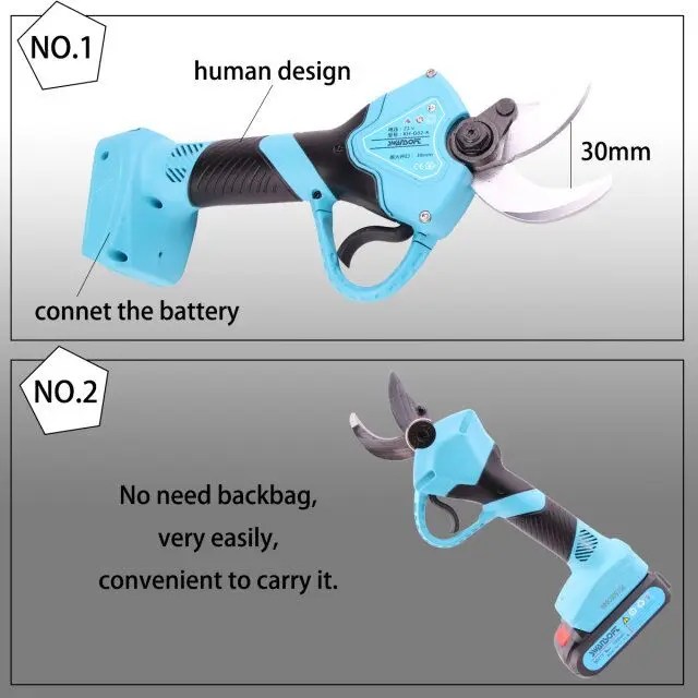 Секатор садовый инструмент литиевая батарея беспроводные электрические секаторы рабочее напряжение DC21V ножницы