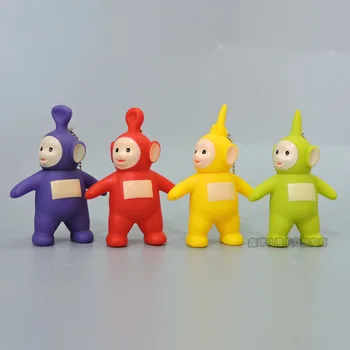 

1pcs cute kawaii teletubbies action figure cartoon Silicone Doll figurine ornaments toys for chidlren Doll figurine ornaments