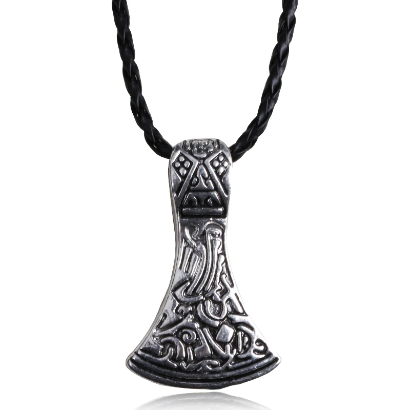 Necklace RJ ручной работы норвежский викинг браслеты Молот Тора мьельнир Молот из Паракорда браслет амулет руны узел скандинавский браслеты для мужчин Ювелирные изделия Подарки - Окраска металла: Necklace