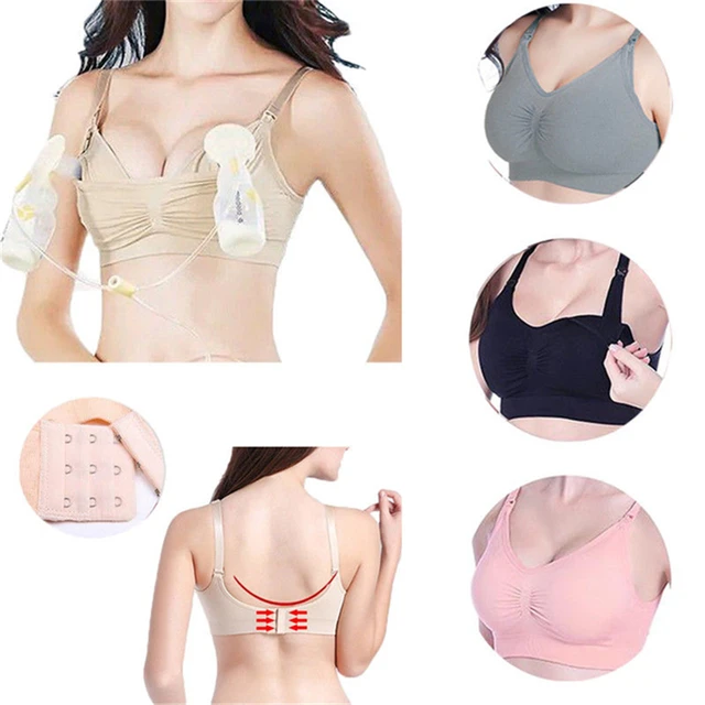 Hands Free Nursing Pumping Bra  Breast Pump Bra Breastfeeding - Women  Hands-free - Aliexpress