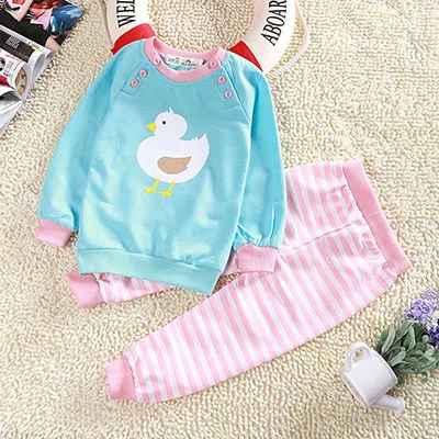 VIMIKID/весенне-осенняя официальная одежда для маленьких мальчиков модные комплекты новейший комплект одежды для мальчиков детская одежда из 2 предметов для младенцев, k1 - Цвет: duck