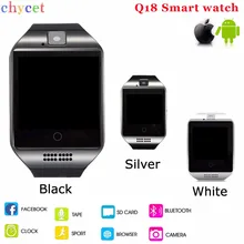 Chycet Q18 Smart Watch Passometer Wearable Devices Bluetooth Connect Clock Support SIM Card Smartwatch for Android