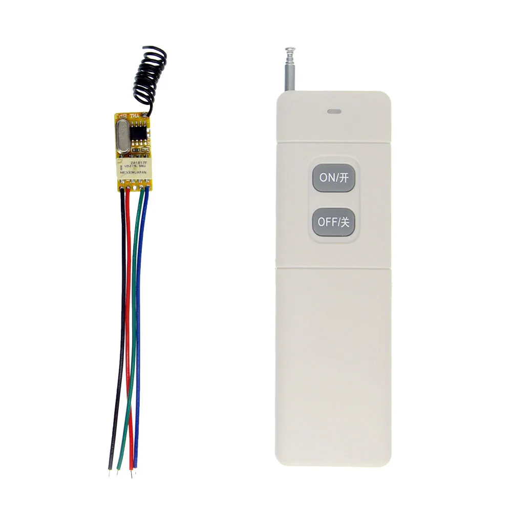 

3000M High Power Remote Control Switch Relay Receiver ON OFF Micro Small Wireless Controller DC 3.6V 3.7V 5V 6V 7.4V 9V 12V