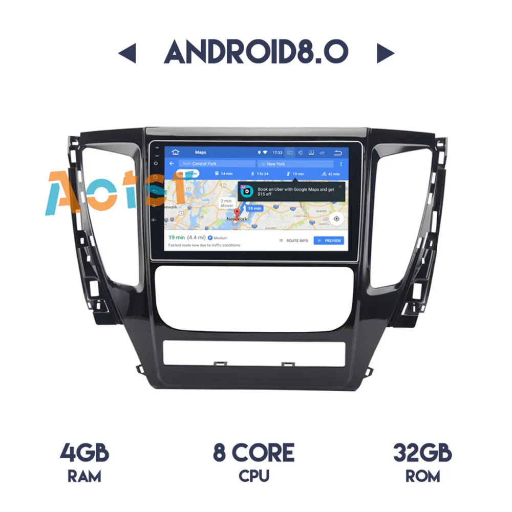 Автомобиль 2 Din Android 8 0 GPS для MITSUBISHI PAJERO 2016 2017 2018 Авторадио Навигация головное