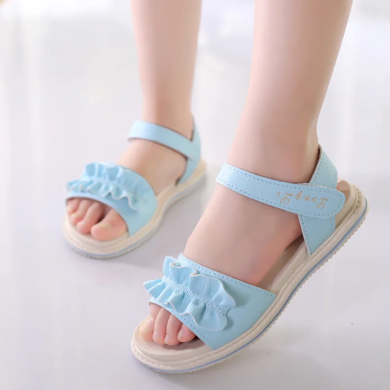 

Little Girls Sandals For Princess Baby Beach Shoes Big Kids Summer Sandals 2019 Children Flowers Shoes3 4 5 6 7 8 9 10 1112 Year