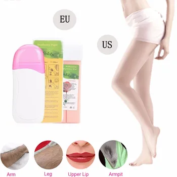 

Electric Depilatory Wax Epilator 3 IN 1 Hair Removal Waxing Strips Roll Heater Depilatory Cartridge+ Hair Removal Wax Paper Set