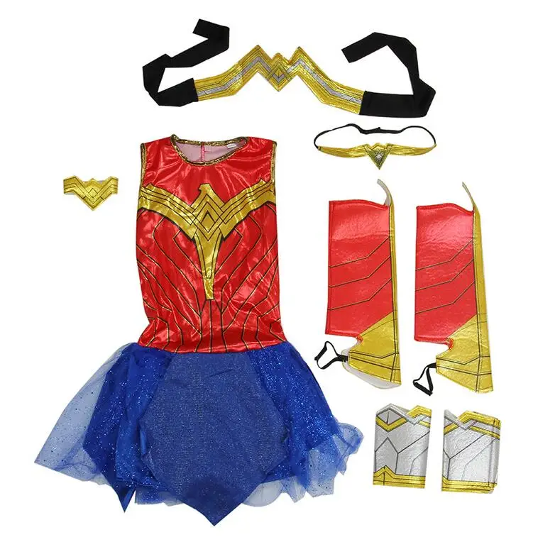 Детский костюм Dawn Of Justice Wonder Woman маскарадное платье для девочек маскарадный на