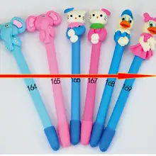 Высококачественный 20 шт/Стиль Полимерная глина подарочная ручка слон полимерная глина шариковая ручка, новинка животное caly ручка стрелка